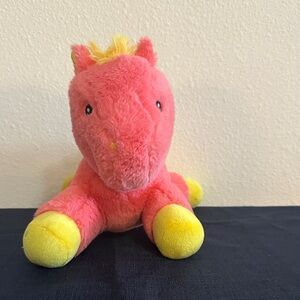 Pacific Coast Distributing Pony Plush 2024 Pink Yellow Surface Washable